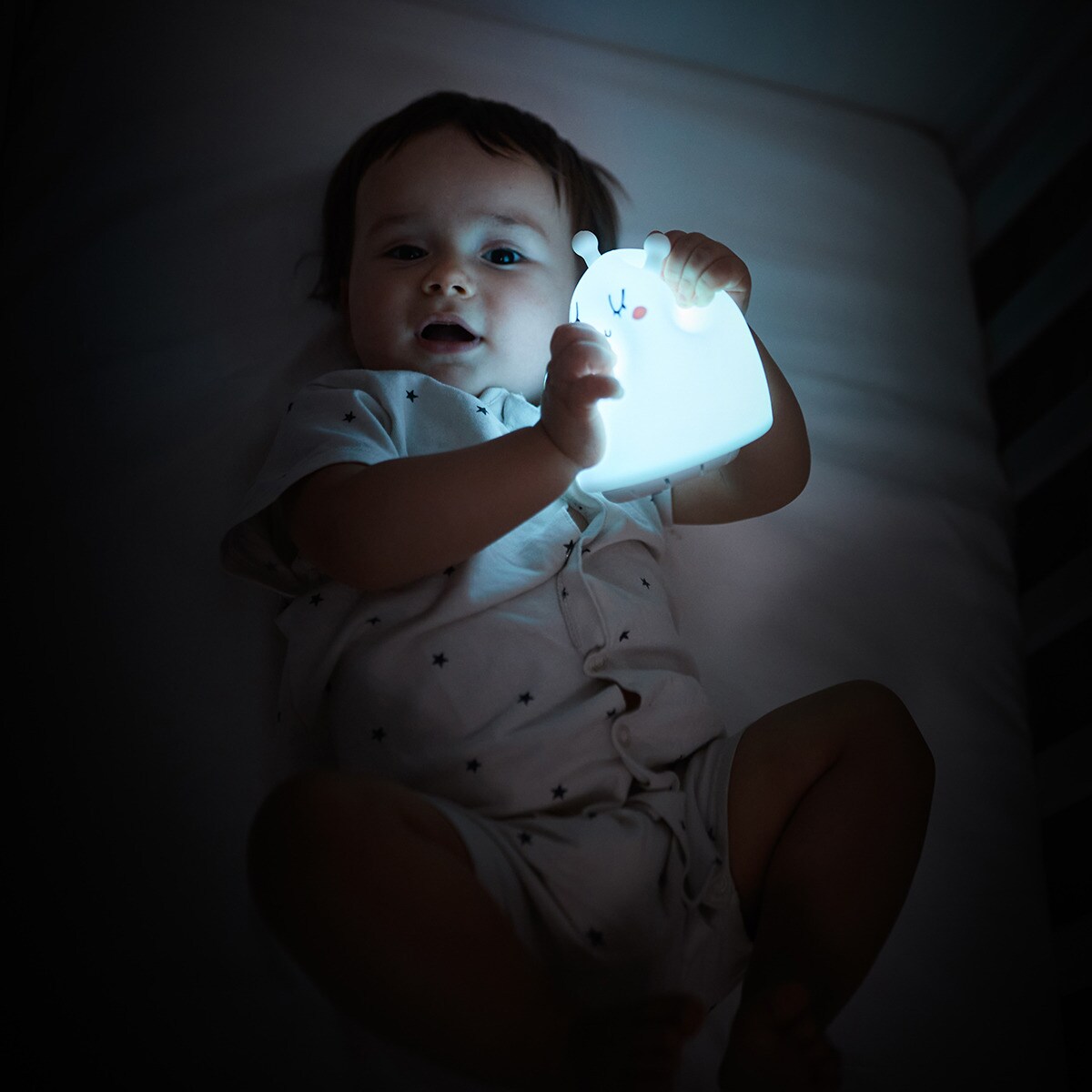 Luz de presença Cosy Dreamer Caracol Magical de silicone branca Branco-9
