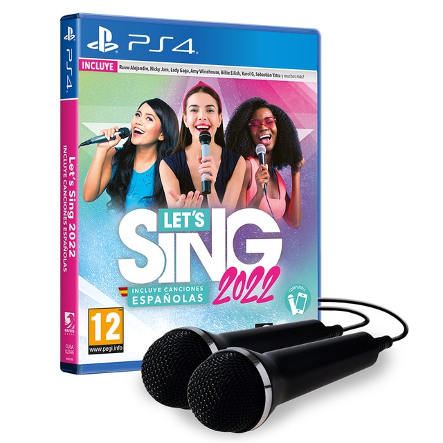 Let´s Sing 2022 Incluye Canciones Españolas + 2 Micros  PS4