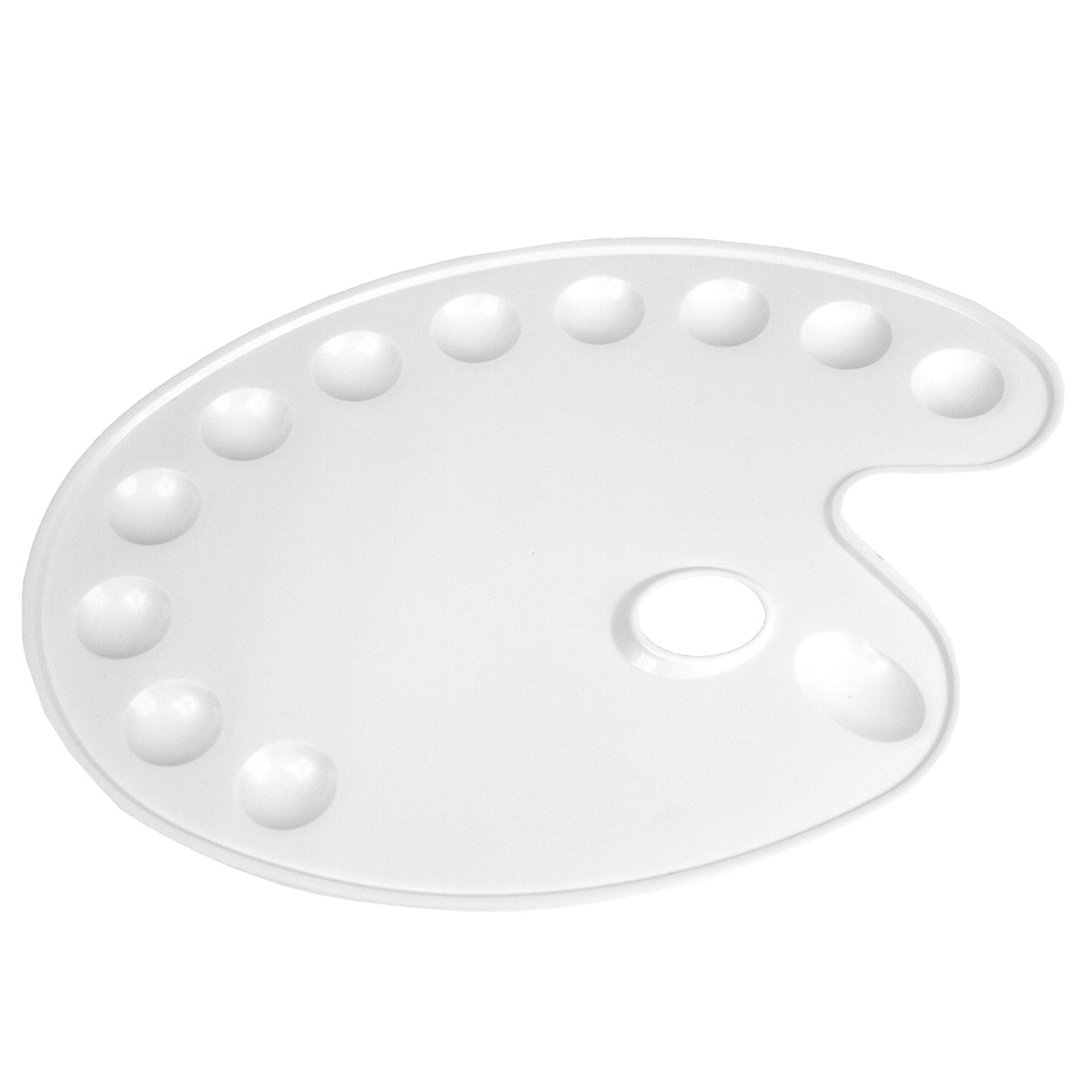 Paleta de Plástico Ovalada de Once