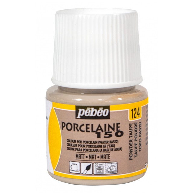 Bote Pintura Porcelana al Agua Acabado Mate 45ml Pebeo  Topo Pastel.