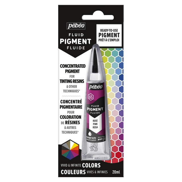 Pigmento Concentrado Colores Mezclables Tubo 20 ml Pebeo Rosa.