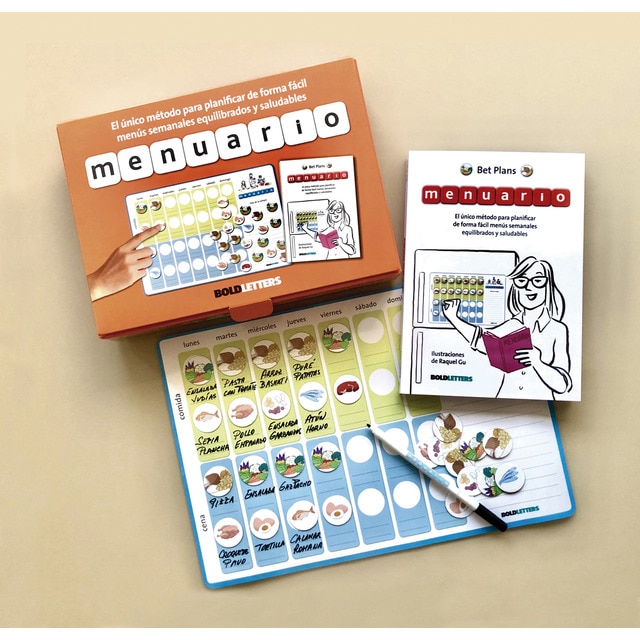 Menuario: El único método para planificar de forma fácil menús semanales equilibrados y saludables. (Tapa blanda)
