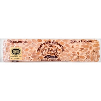 VICENS turrón duro de almendras tableta 300 g