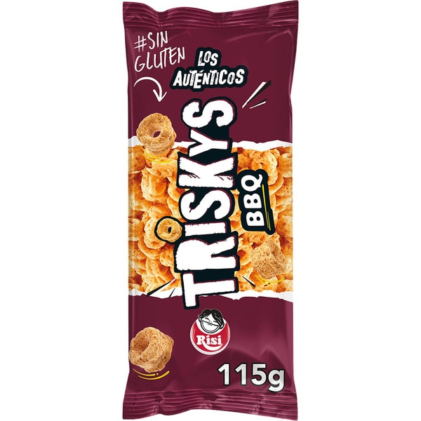 Gluten-free BBQ Triskys snacks bag 115 g