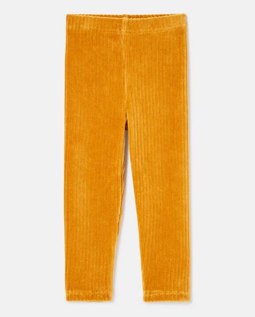 girls' velour jeggings-style trousers 