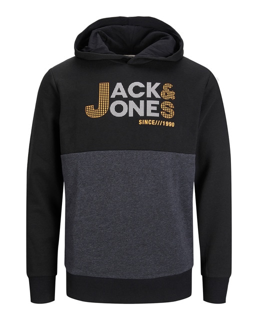 Sudadera logo de hombre negra