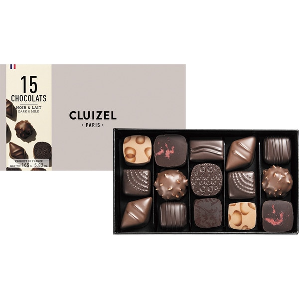 dark and milk chocolate bonbons 15 pieces case 165 g
