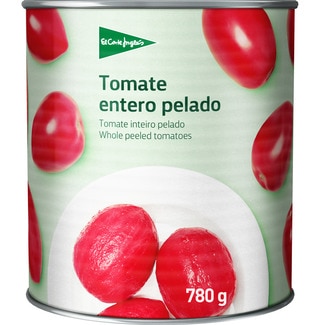 EL CORTE INGLES tomate entero pelado lata 480 g neto escurrido