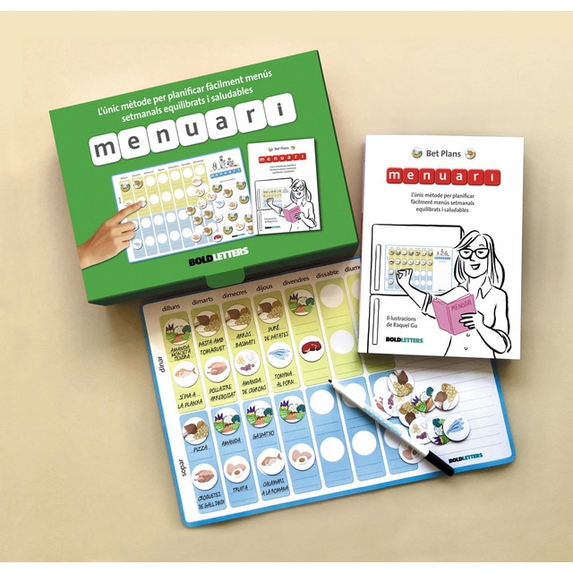 Menuari: L&únic mètode per planificar fàcilment menús setmanals equilibrats i saludables. (Tapa blanda)