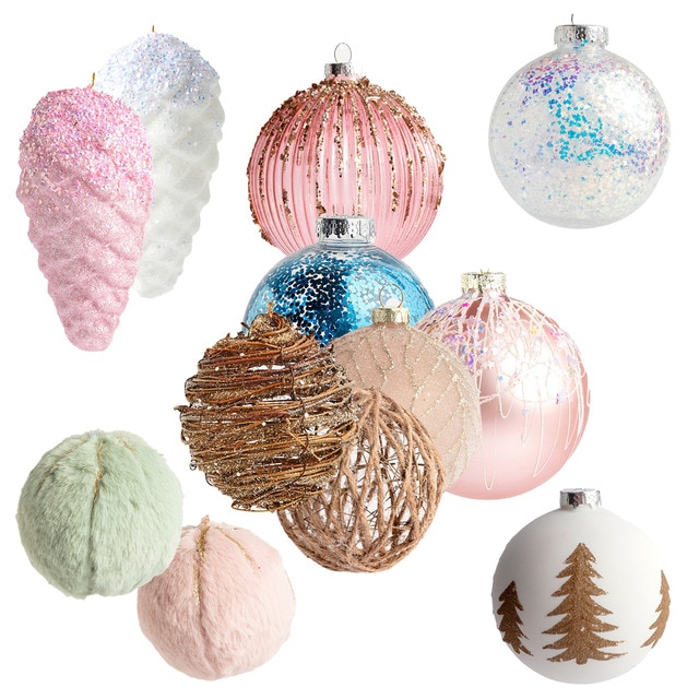 Colección de colgantes y bolas Glitter Navidad El Corte Inglés