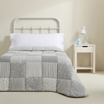 El Corte Inglés - Mini Home BasicGrey cotton patchwork eiderdown