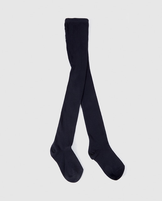 Girls' basic navy basic blue tights