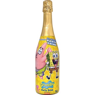 CHAMPIN Bob Esponja refresco multifrutas con gas botella 75 cl (envase de vidrio)