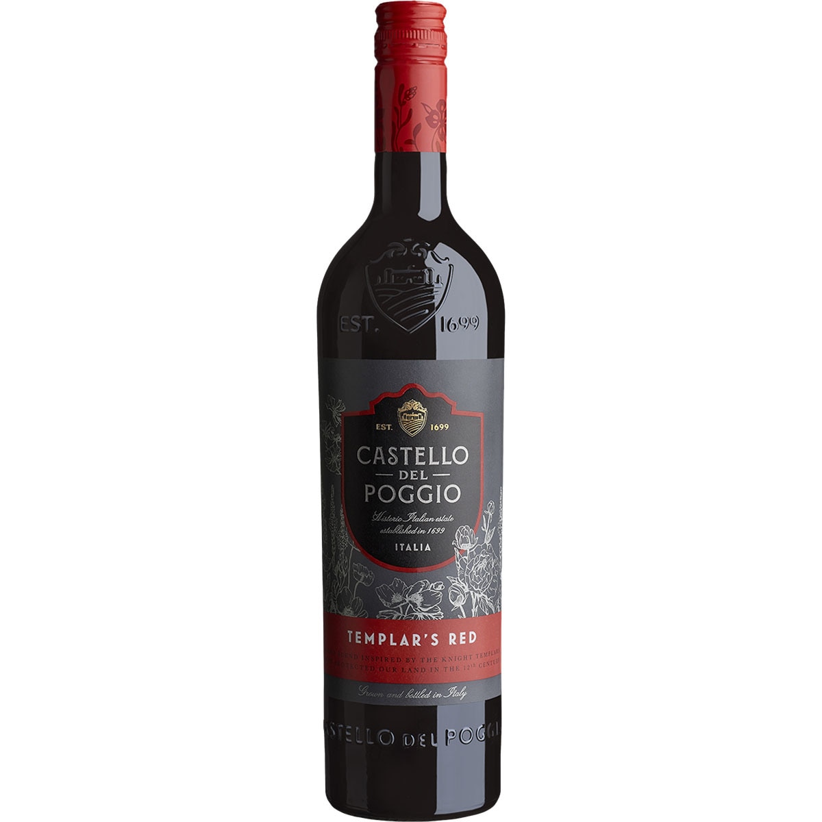 Red Blend Red Wine From Italy Bottle 75 Cl CASTELLO DEL POGGIO 