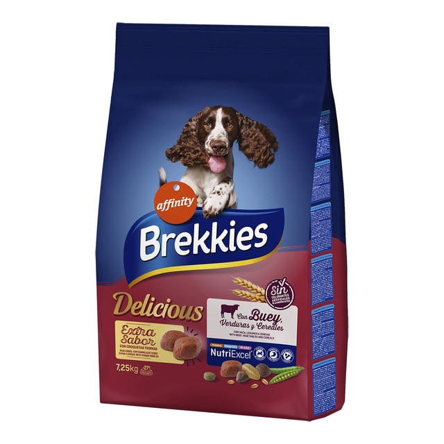 Brekkies – Pienso para perros adultos Brekkies Delicious buey.
