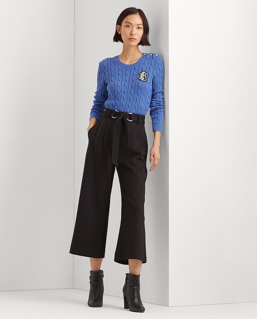Women's cropped ponte trousers · Women 