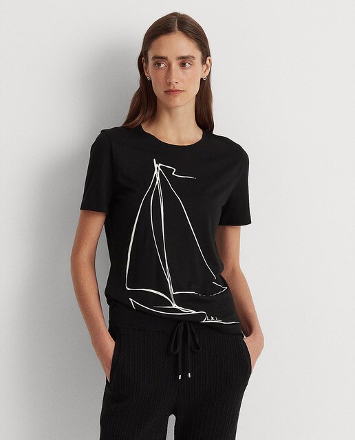 Camiseta de mujer punto con velero · Lauren Ralph Lauren · El Corte Inglés