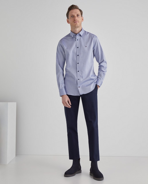navy blue plain shirt