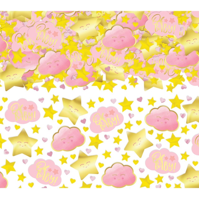 Pack de Confeti Oh Baby Girl Papel Aluminio 70 G Liragram.