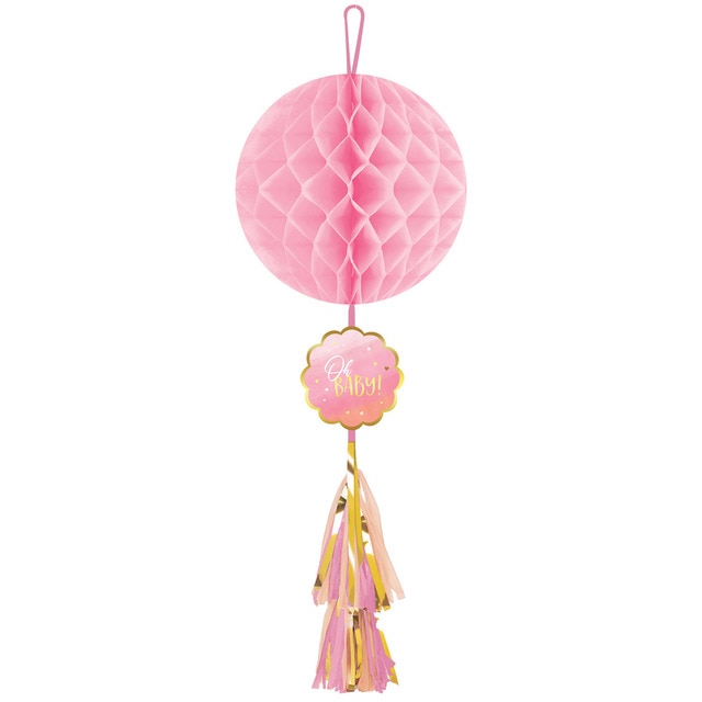 Pack de Decoracion Nido De Abeja Baby Girl 74Cm Liragram.