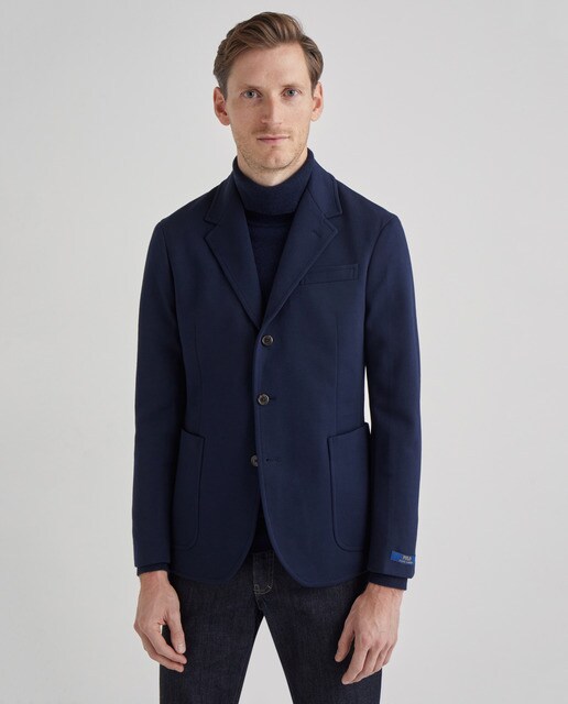 polo blue blazer