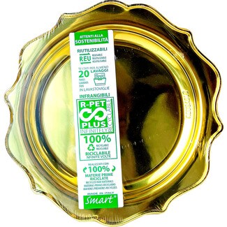 GABBIANO Dekorierter Teller Romance Gold 31 cm Paket 2 Einheiten