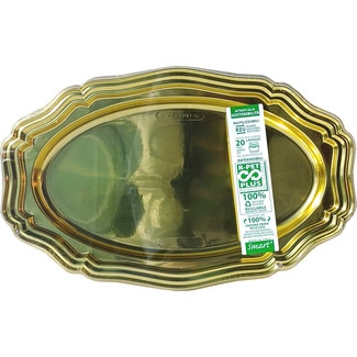 GABBIANO Dekortablett Romance Gold 27 x 37 cm Paket 2 Einheiten