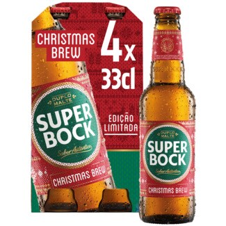 Cerveja Super Bock Christmas Brew 4X pack 33 cl