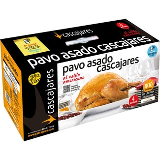 CASCAJARES Gebratene Pute auf amerikanische Art glutenfrei laktosefrei glutenfrei 8-10 Portionen Behälter 4,8 kg mit 4 Saucen