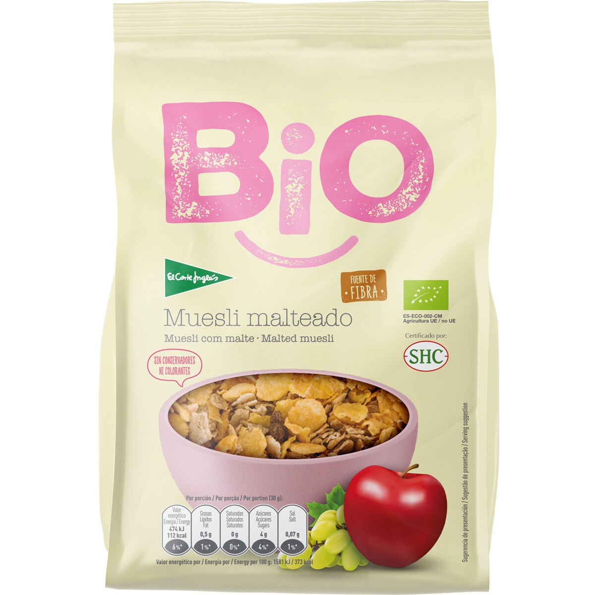 Buy Organi malted muesli bag 400 g · EL CORTE INGLES BIO · Supermercado