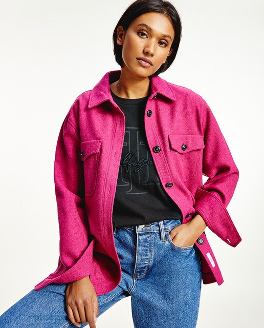 Women's overshirt with buttons · Women 