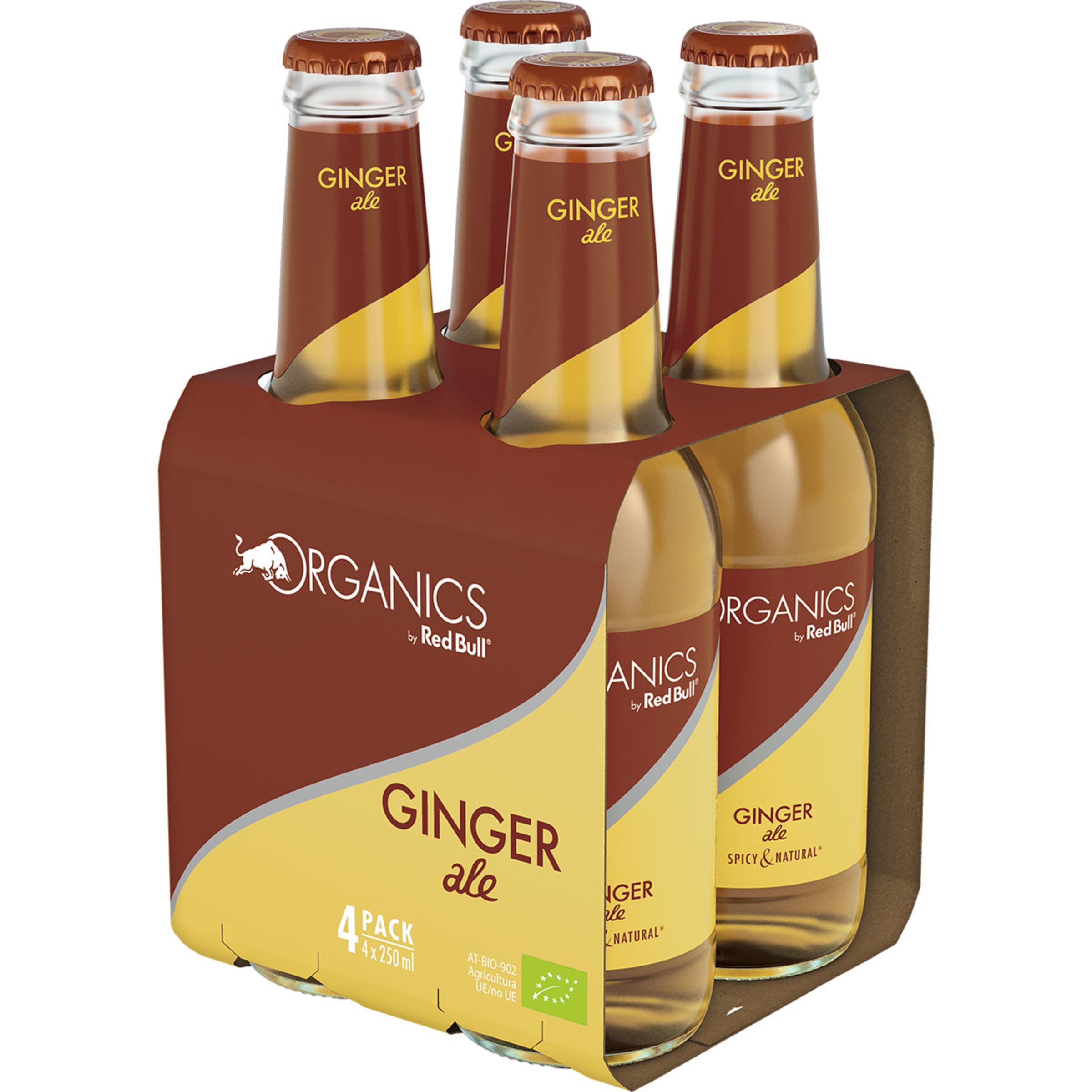 Buy Ginger Ale mixer 4pack bottles 25 cl (glass container) · RED BULL