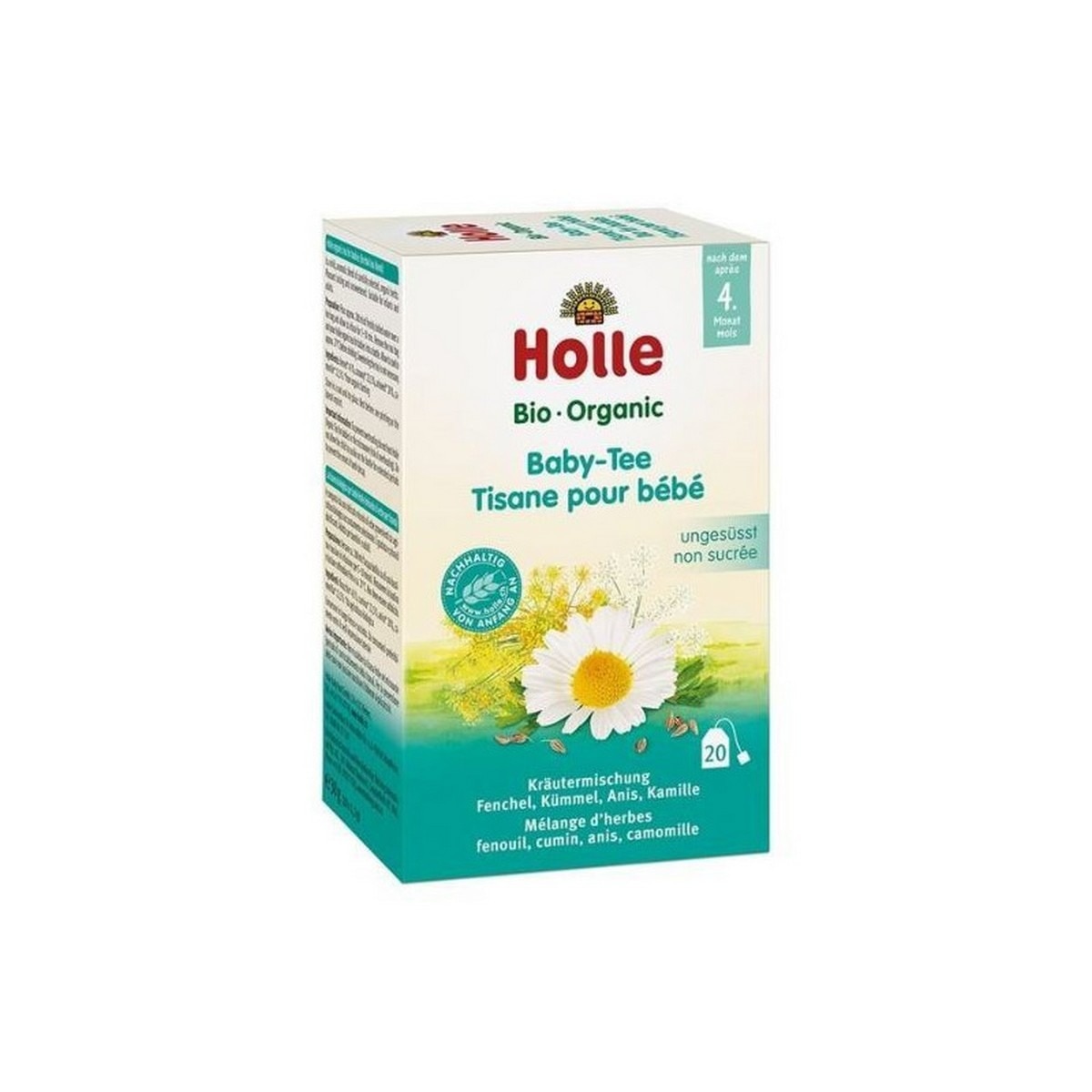 Imagem 0 de Infusão Bio para Bebés 4M 20 saquetas Holle