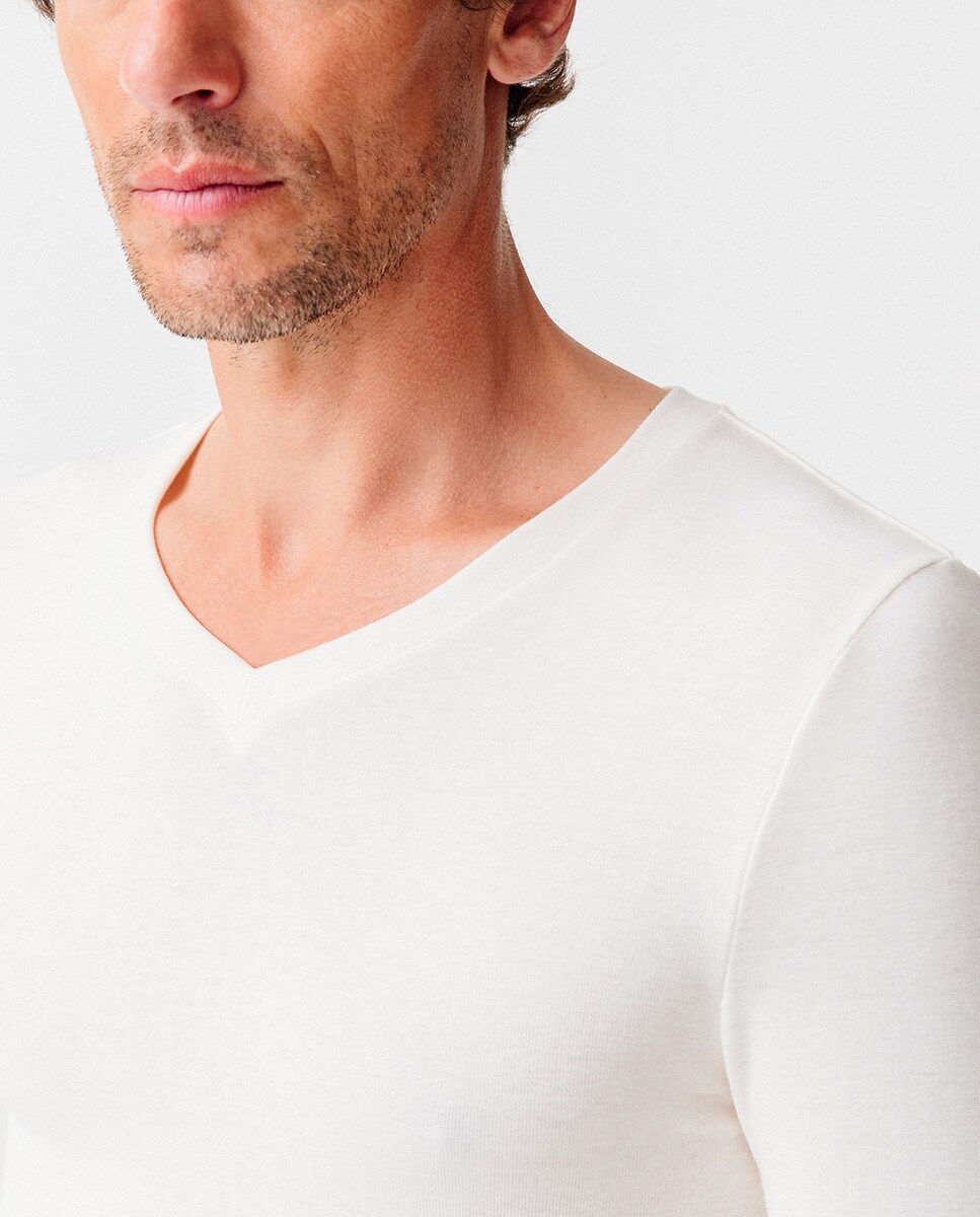 Camisola interior térmica Sensitive Thermolactyl grau 3 branca Branco-3