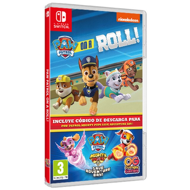 Paw Patrol: On a roll! &amp; Mighty pups 2 en 1 Nintendo Switch
