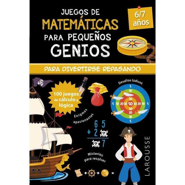Juegos de matemáticas para pequeños genios 6-7 años (Tapa blanda)