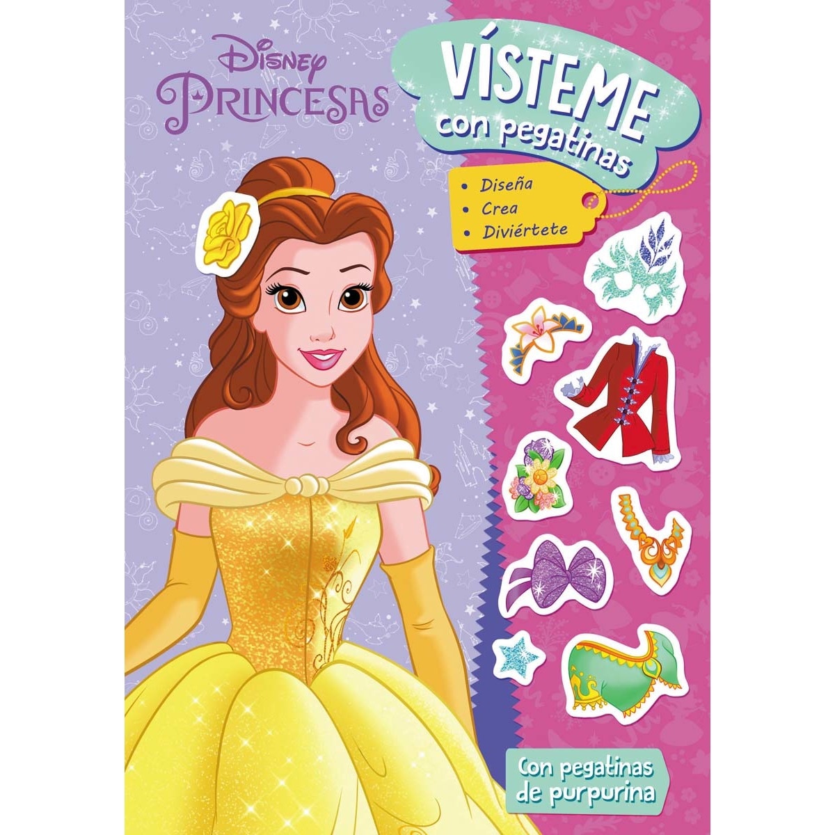 Princesas. Vísteme con pegatinas