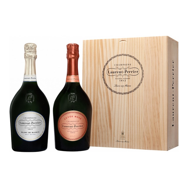 Estuche Champagne Blanc de Blancs Brut Nature + Laurent-Perrier Cuvée Rosé