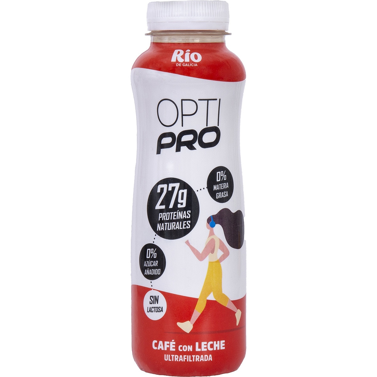Opti Pro bebida de café con leche desnatada ultrafiltrada sin lactosa