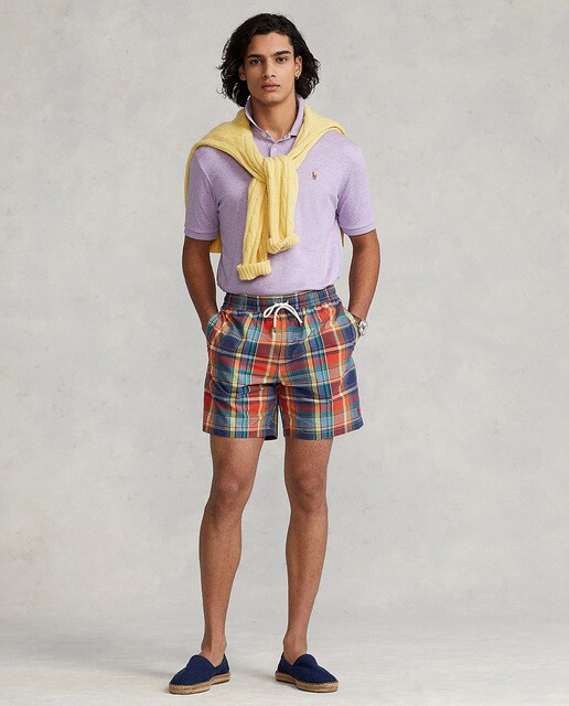 checked bermuda shorts