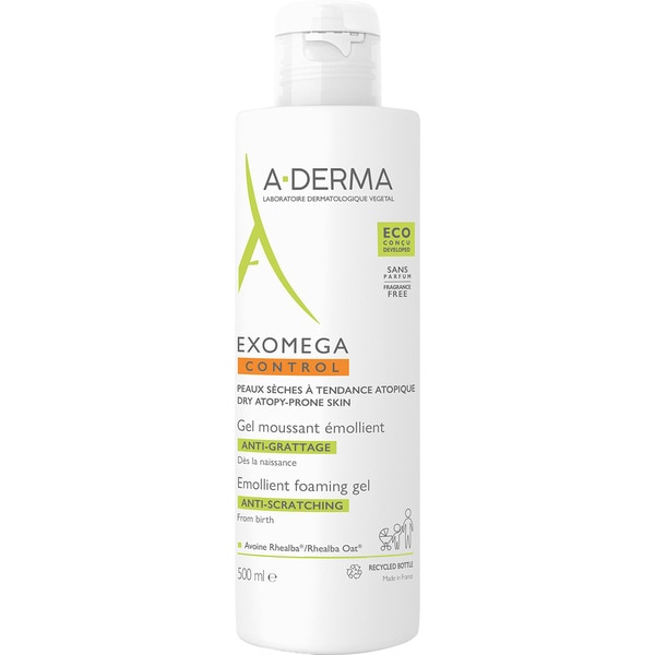 A-Derma Exomega Control linderndes Reinigungsgel Flacon 500 ml