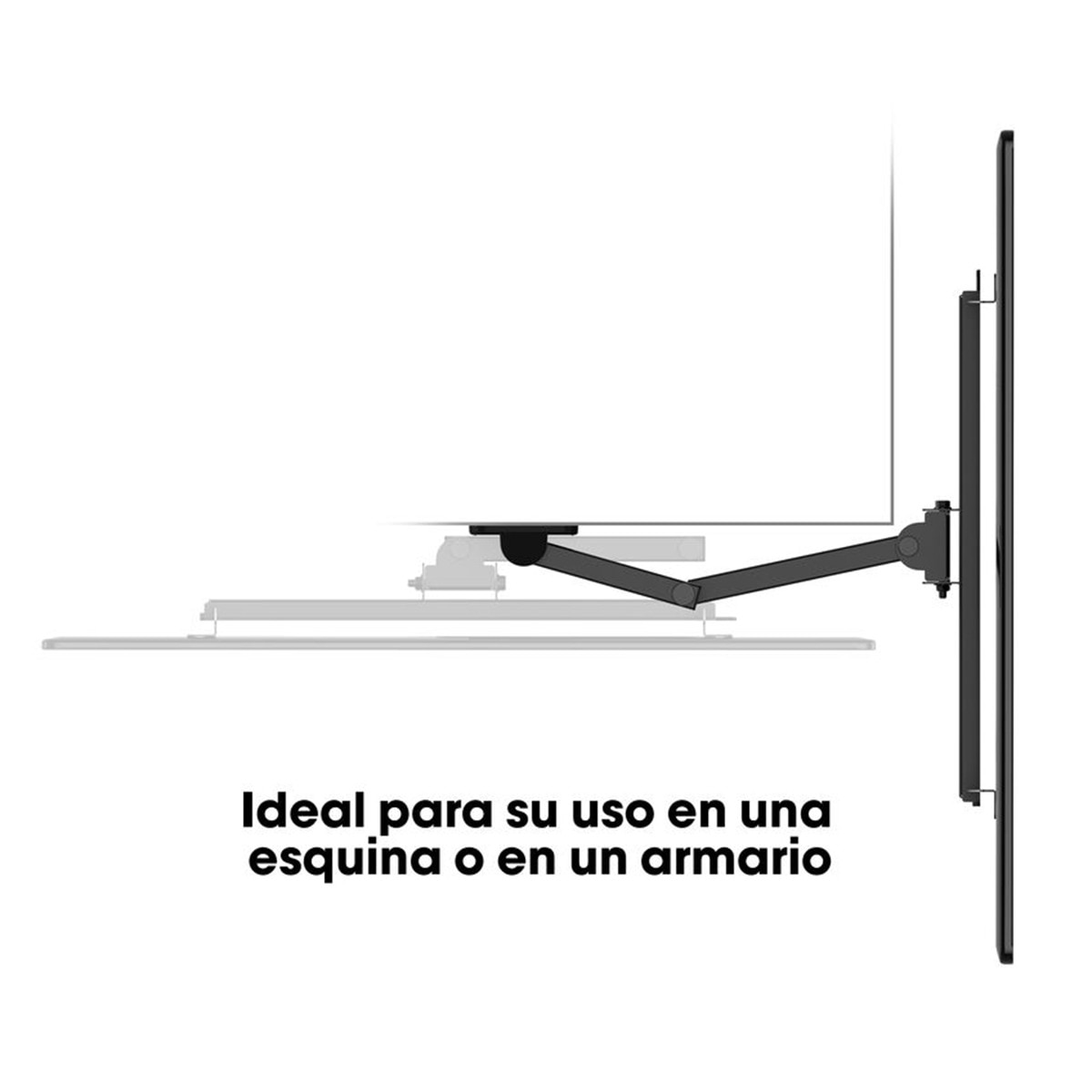 Suporte de Parede Vogel PP 3040 Giratório até 180º / Inclinação 10º para TVs de 32" a 55" até 25 kg Preto-3