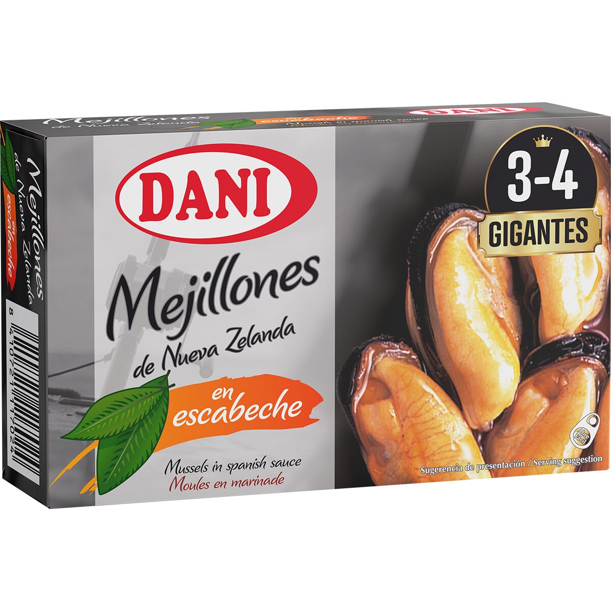 Buy New Zealand mussels in marinade 34 giant mussels tin 71 drained