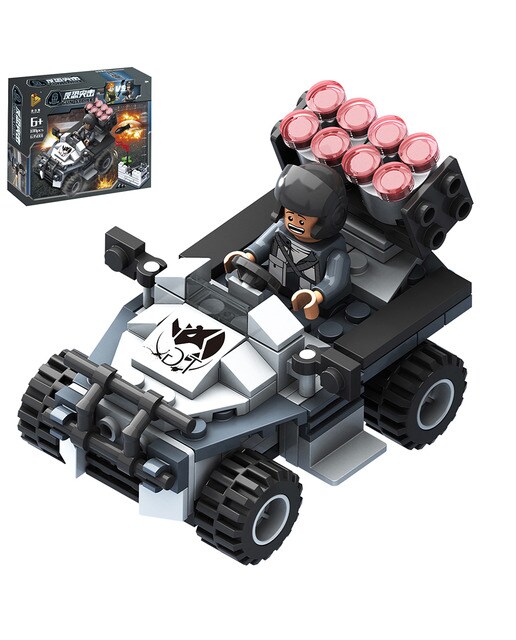 Mini barco de artillería militar. 122 piezas