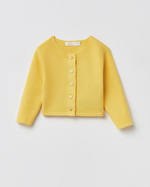 baby girl mustard cardigan