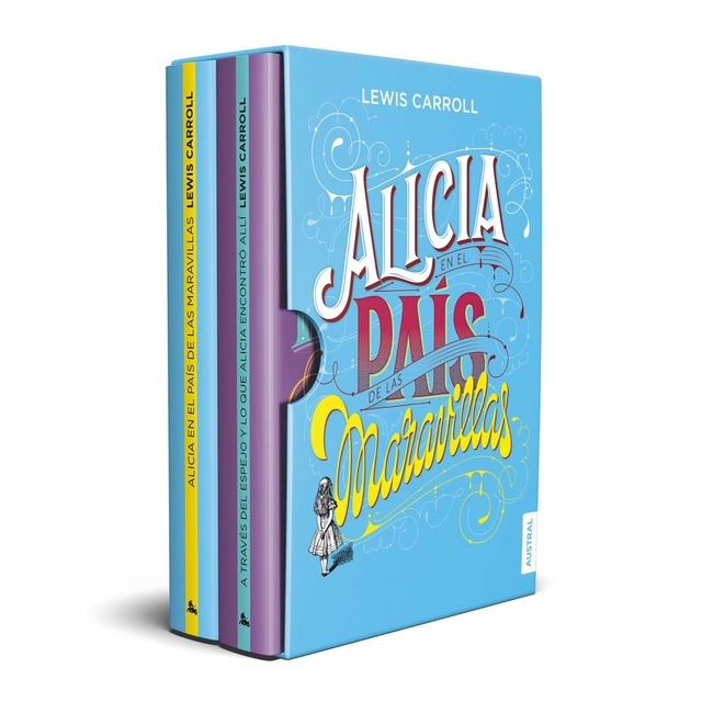 Estuche Alicia en el país de las maravillas: Alicia en el país de las maravillas + A través del espejo (Bolsillo) (Tapa dura)