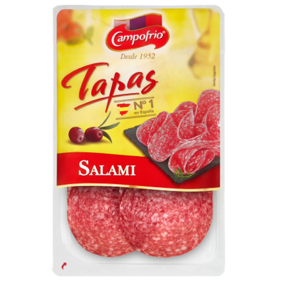 Salame Palaciego em Fatias sem Glúten embalagem 60 g · Campofrio