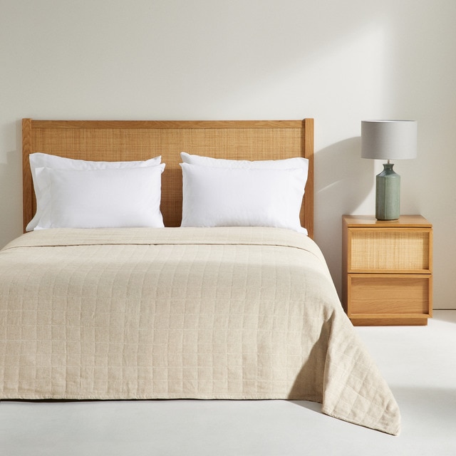 Colcha algodón y lino Linen El Corte Inglés