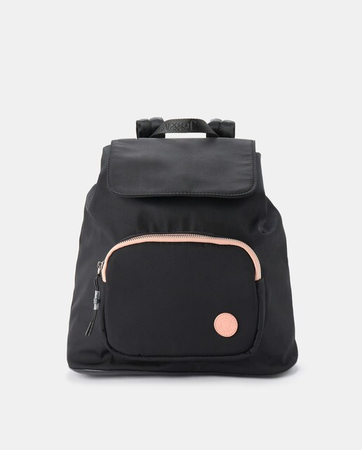 plain black backpack