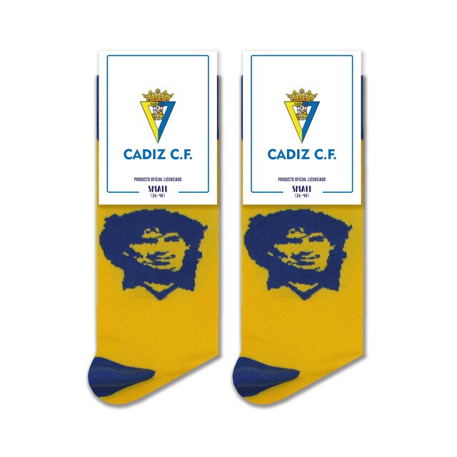 Calcetines Cádiz Club de Fútbol Pepe Pinreles Mágico.